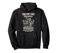 Biker Humor Happiness Motorcycle Quote Cruiser Fathers Day Pullover Hoodie
