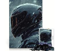 Biker in Winter Jigsaws 1000 Pieces for Adults Mental Sharpness Cozy Pastime Precise Fit Holiday Treat (50x75cm)