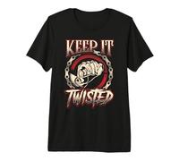 Biker Keep It Twisted Funny Motorbike Dirt Or Racing Premium T-Shirt
