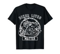 Biker Lives Matter Motorcycle Quotes with Motorcycle Chain Value Graphic T-Shirt