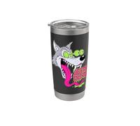 Biker Lowbrow Howling Wolf Wolves Rockabilly 50s Stainless Steel Insulated Tumbler