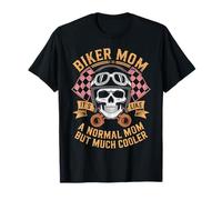 Biker Mom Like a Normal Mom But Cooler Funny Motorcycle T-Shirt