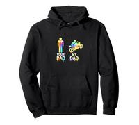 Biker Motorcycle Rider My Cool Dad vs Yours Funny Drippy Pullover Hoodie