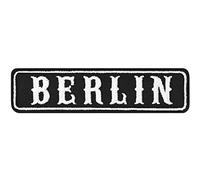 Biker Patch Biker Rankpatch Germany Motorcycle Patch Applique to sew on or Iron on | Berlin Badge for All Fabrics and Leather | Sticker for Clothing | 100x25 mm