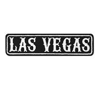 Biker Patch Biker Rankpatch LAS Vegas Motorcycle Patch Applique to sew on or Iron on | USA Badge for All Fabrics and Leather | Sticker for Clothing | 100x25 mm
