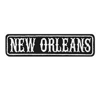 Biker Patch Biker Rankpatch New Orleans Motorcycle Patch Applique to sew on or Iron on | USA Badge for All Fabrics and Leather | Sticker for Clothing | 100x25 mm
