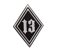 Biker Patch Embroidered Patch | "Biker Patch" Iron-on for Motorcycle Vests and Jackets Motorcycle Clothing Decoration Embroidery on Pilot Motorcycle Jacket DIY (Number 13)
