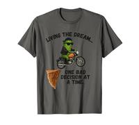 Biker Pickle Living The Dream One Bad Decision At A Time T-Shirt