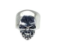 Biker Ring 925 Sterling Silver CHUNKY Heavy Skeleton Skull Rings for Men, Skull Gothic Punk Biker Ring Size: R T W U Y Z Z+2 (Z)