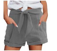 Biker Shorts for Women with Pockets, High Waisted Yoga Workout Shorts,Tummy Control Running Gym Short Wide Leg Yoga Pants for Women UK Anti Chafing Shorts Women Harem Trousers for Women UK