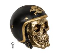 Biker Skull Money Box (Biker Model 16 x 13 cm)