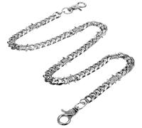 Biker Wallet Chain Heavy Duty for Men - Stainless Steel Pocket Chain with Round Clasp, Punk Jeans Accessories & Motorcycle Clothing Decor