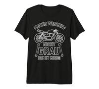 Biker Werden Nicht grau das ist Chrom Premium T-Shirt