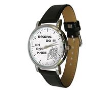 Bikers do it on one Knee Design Watch. for Any Biker
