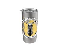 Bikers Don't Go Grey We Turn Chrome Stainless Steel Insulated Tumbler