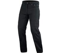 Bikers Gear Australia Classic Cut Kevlar Lined Protective Motorcycle Trouser Kevlar Jeans with Removable CE1621-1 Armour, Black, Size 42R