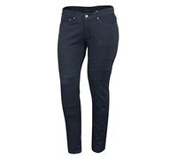 Bikers Gear Australia Ladies Black Stretch Denim Kevlar Lined Protective Motorcycle Jeans with Removable CE1621-1 Armour W32 / L30