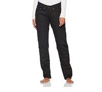 Bikers Gear Australia Ladies Black Stretch Denim Kevlar Lined Protective Motorcycle Jeans with Removable CE1621-1 Armour