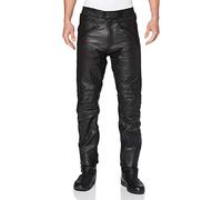 Bikers Gear Australia Men's soft premium leather motorcycle pants, LT1004, Black, EU(44L), UK(34S)