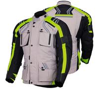 Bikers Gear Australia Motorcycle Jacket - Motorbike Jacket for Men Textile Cordura Waterproof Jacket with CE Armour Hi-Viz Reflective Jacket (EN 1621-1)