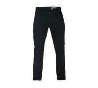 Bikers Gear Australia New Modern Chino Style Kevlar Lined Protective Motorcycle Jeans with CE 1621-1 Protection, Black (30S)