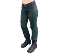Bikers Gear Australia Women's Kj09-12 Ladies Stretch Kevlar Lined Motorcycle Vintage Protective Jeans with Removable CE Armour, Vintage Denim, 12 UK