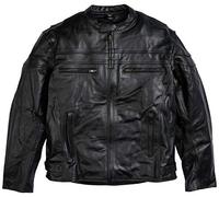 Bikers Gear Australian UK Sturgis Monza Naked Cowhide Leather CE Armoured Vented Motorcycle Jacket Lrg