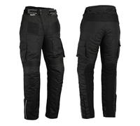 Bikers Gear Motorbike Trousers Mens - Protective Waterproof Motorcycle Trousers All Black Armoured Motorcycle Trousers/Pants with CE Armour (UK, Numeric, 32, Regular, Regular, Black, Regular)
