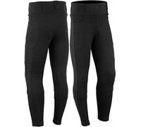 Bikers Gear Womens Kl901-16 Ladies Kevlar Lined Protective Motorcycle Leggings With Removable CE Armour, Black, 16 EU