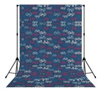 Bikes Bicycle Cycling Print Photo Studio Background 5x7ft Soft Photo Backdrop Curtain For Studio Content Creator Equipment