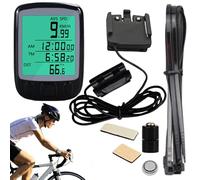 Bikes Breedometer Odometer - LCD Display kilomage Tracker Unit | Waterproof Transparent Screen Monitor for Recording Distance, Time, Speed on Scooters, Bikes, Accessory