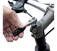 Bikes Repair Tool Kit, Ratcheting Wrench Set Multifunctional Bikes Tools, Aluminum Alloy Ratchet Wrench Set for Urgency Repairs, Adjustment Tire