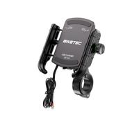 BIKETEC PRO MOTORCYCLE PHONE HOLDER QC 3.0 USB-A CHARGER (EL)