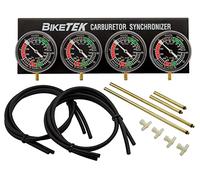 BikeTek 4 Cylinder Vacuum Gauge Motorcycle Car Carburettor Balancer