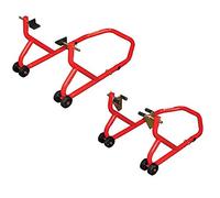 BIKE IT BikeTek Front Rear Paddock Stand Set Series 3 Red