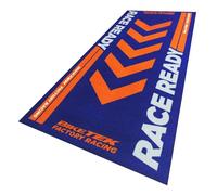 BikeTek Garage Mat Series 4 Orange Blue Compatible With KTM 190 x 80 cm