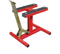 BIKETEK Motocross MX Paddock Stand H-Stand Jack Up Motorbike Off Road Enduro Stand Red (PDSMX06)
