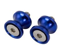 BikeTek Motorcycle CNC Bobbin Spools 10mm Blue Motorbike Bobbins