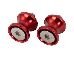 BikeTek Motorcycle CNC Bobbin Spools 10mm Red Motorbike Bobbins