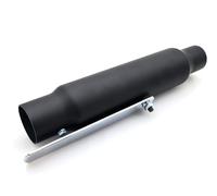 BikeTek Motorcycle Exhaust Universal Custome Matt Black Silencer 12" Short