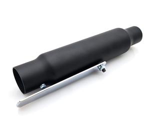 BikeTek Motorcycle Exhaust Universal Custome Matt Black Silencer 12" Short