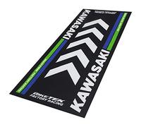 BIKETEK motorcycle rug, Kawasaki underlay mat for garage, living room, showroom