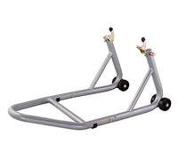 BIKETEK Race Aluminium Rear Paddock Stand - Bobbin Fitment, Lightweight Oversized Alloy Tubing, Adjustable Fork Mounts, Track & Garage Maintenance Stand