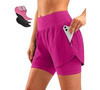 Bikewa Women's Mountain Bike Shorts 4D Padded Cycling Riding Biking Bicycle Biker Cycle Shorts for Women Zipper Pockets