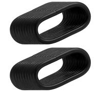 BIKICOCO 1-1/2'' Metal Oval Ring Buckle Loops Non Welded for Leather Purse Bags Handbag Straps, Black - Pack of 20