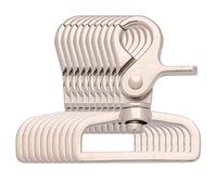 BIKICOCO 1-1/2'' Swivel Trigger Snap Hook Lobster Claw Clasp Spring Loaded Clip, Flat-D-Ring Ended, Silver - Pack of 10