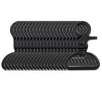 BIKICOCO 1'' Swivel Trigger Snap Hook Lobster Claw Clasp Spring Loaded Clip, D-Ring Ended, Black - Pack of 20
