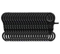BIKICOCO 3/8'' Swivel Trigger Snap Hook Lobster Claw Clasp Spring Loaded Clip, O-Ring Ended, Black - Pack of 20