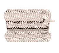 BIKICOCO 3/8'' Swivel Trigger Snap Hook Lobster Claw Clasp Spring Loaded Clip, O-Ring Ended, Silver - Pack of 20