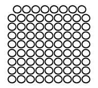 BIKICOCO 5/8'' Metal O-Ring Buckle Connector Round Loops Non Welded for Bags Webbing Purse and Belt Straps, Black, Pack of 80